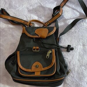 Stylish Black and Brown Men's Backpack